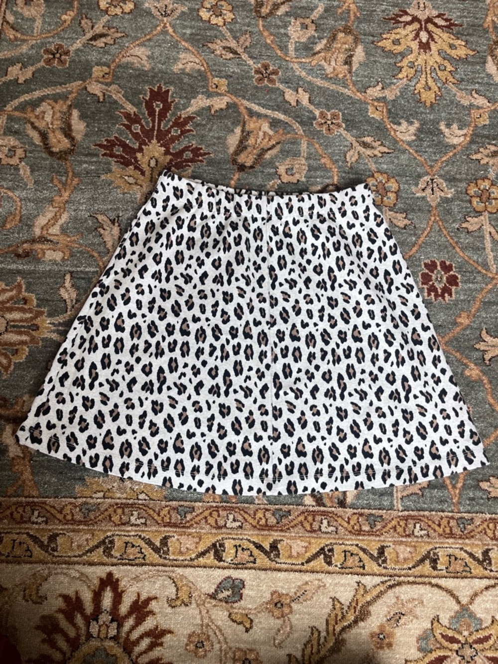 LOFT Leopard Print Mini Skirt